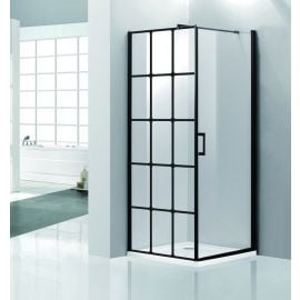 Vento Palermo 90x90cm 22-7 Square Shower Enclosure 195x90x90cm Black (44239) | Shower cabines | prof.lv Viss Online