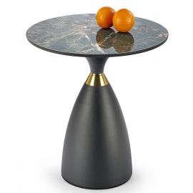 Halmar Morena Coffee Table 50x50x52cm, Green/Black/Gold | Coffee tables | prof.lv Viss Online