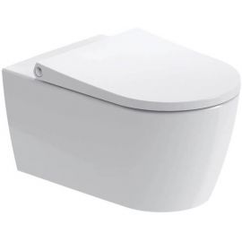 Duravit Bento Starck Box Wall-Mounted Toilet with Seat, White (45930920A1) | Toilets | prof.lv Viss Online