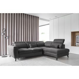 Eltap Noble Savoi Corner Pull-Out Sofa 201x255x100cm, Grey (CO-NOB-RT-06SAV) | Sofas | prof.lv Viss Online