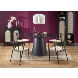 Halmar Ginter Kitchen Table 120x120cm, Black | Wooden tables | prof.lv Viss Online