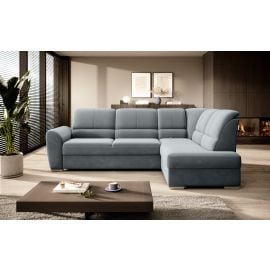 Eltap Siber Velvetmat Corner Pull-Out Sofa 186x270x93cm, Grey (CO-SIB-RT-04VE) | Living room furniture | prof.lv Viss Online