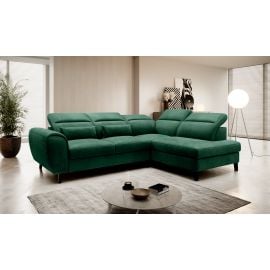 Eltap Noble Cloud Corner Pull-Out Sofa 201x255x100cm, Green (CO-NOB-RT-35NU) | Sofas | prof.lv Viss Online