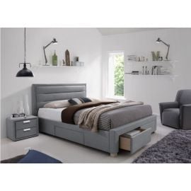 Signal Ines Double Bed 160x200cm, Without Mattress, Grey | Beds with linen storage | prof.lv Viss Online