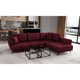 Eltap Larde Velvetmat Corner Pull-Out Sofa 191x276x90cm Violet (CO-LAR-RT-25VE) | Sofas | prof.lv Viss Online