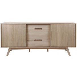 Home4You Marte Chest of Drawers, 180x44x84cm, Oak (AC54183) | Commodes | prof.lv Viss Online