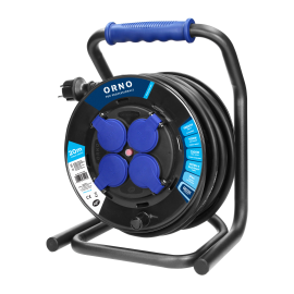 Pagarinātājs spolē Orno Ar zemējumu, 20m, 3x2.5mm² (OR-AE-13293(GS)/20M) | Orno | prof.lv Viss Online