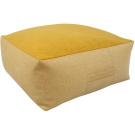 Home4You Lamb Bag Poufs 80x80x30cm, Yellow (P0066325) | Upholstered furniture | prof.lv Viss Online