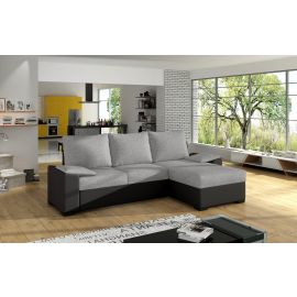 Stūra Dīvāns Izvelkams Eltap Lusso Sawana/Soft 57x245x90cm, Pelēks (Ls09) | Mīkstās mēbeles | prof.lv Viss Online