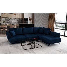 Eltap Larde Velvetmat Corner Pull-Out Sofa 191x276x90cm, Blue (CO-LAR-RT-40VE) | Sofas | prof.lv Viss Online