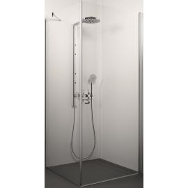 Glass Service Fascino 80x80cm H=200cm Square Shower Enclosure Transparent Chrome (80X80FAS) | Shower cabines | prof.lv Viss Online