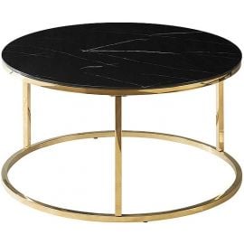 Signal Sabine Coffee Table, 80x45cm Black, Gold (SABINECZMAZL) | Coffee tables | prof.lv Viss Online