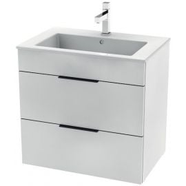 Умывальник Jika Cube 65 с шкафчиком для ванной комнаты белого цвета (H4536021763001) | Мебель для ванной | prof.lv Viss Online