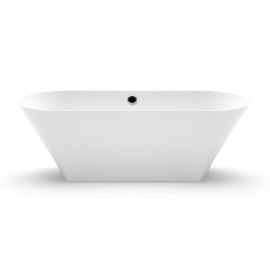 Vanna Vispool Ornea 3 Akmens masa 171x76cm Bez pārplūdes Balta (AU19) | Stone mass baths | prof.lv Viss Online