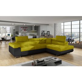 Stūra Dīvāns Izvelkams Eltap Anton Omega/Soft 203x272x85cm, Dzeltens (An_56) | Izvelkamie dīvāni | prof.lv Viss Online