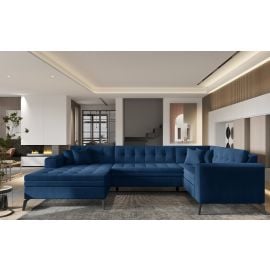 Eltap Montez Cloud Corner Pull-Out Sofa 180x340x93cm, Blue (CO-MON-LT-40NU) | Sofas | prof.lv Viss Online