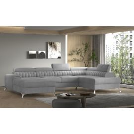 Eltap Lacante Cloud Corner Pull-Out Sofa 202x354x92cm, Grey (CO-LAC-RT-03NU) | Living room furniture | prof.lv Viss Online