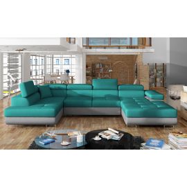 Eltap Rodrigo Dora/ Dora Corner Pull-Out Sofa 58x345x90cm, Blue (Rod_18) | Corner couches | prof.lv Viss Online