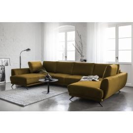 Eltap Larco Loco Corner Pull-Out Sofa 191x362x90cm, Yellow (CO-LA-45LO) | Corner couches | prof.lv Viss Online