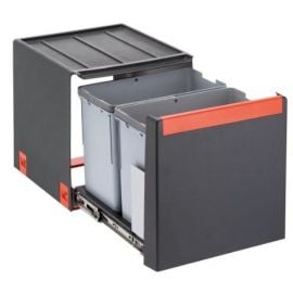 Atkritumu Tvertne (Miskaste) Franke WB Cube 40 A Šķirošanai, Ar 2 Nodaījumiem 2x14L 134.0039.332 | Atkritumu šķirošanas sistēmas | prof.lv Viss Online