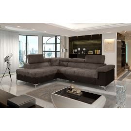 Eltap Eridano Monolith/Monolith Corner Pull-Out Sofa 202x275x90cm, Brown (ERI_49) | Corner couches | prof.lv Viss Online