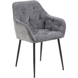 Кухонное кресло Home4You Brooke серого/черного цвета (AC91876) | Кухонные стулья | prof.lv Viss Online