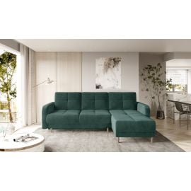 Eltap Roxi Velvetmat Corner Pull-Out Sofa 165x240x90cm, Green (CO-ROX-U-38VE) | Corner couches | prof.lv Viss Online