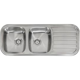 Reginox Regent 30 Lux Built-in/Flat-mount Kitchen Sink, Stainless Steel (R27691) | Reginox | prof.lv Viss Online