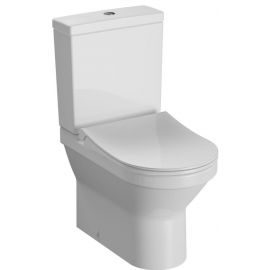 Vitra S50/60cm Toilet Bowl with Horizontal (90°) Outlet with Seat White 139798B0037202 | Vitra | prof.lv Viss Online
