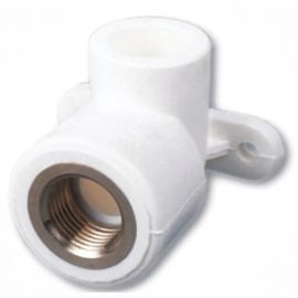 Kan-therm PPR Wall Connector 90° D20x1/2''' White (4300902002021) | Melting plastic pipes and fittings | prof.lv Viss Online