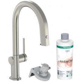 Hansgrohe Aqittura M91 FilterSystem 210 Kitchen Faucet with Pull-Out Spray | Faucets | prof.lv Viss Online