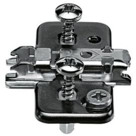 Blum Clip Mounting Plate 0mm, With Eccentric Screw, Black (174H7100E ONS) | Furniture fittings | prof.lv Viss Online
