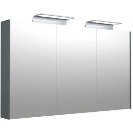 Spoguļskapītis Kame D-Line Wave 70x121.5cm, Pelēks (MC5DML/120-70/D5-DL) | Mirror cabinets | prof.lv Viss Online