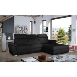 Stūra Dīvāns Izvelkams Eltap Trevisco Soft 216x272x100cm, Melns (Tre_57) | Stūra dīvāni | prof.lv Viss Online