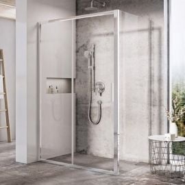 Ravak Blix Slim 90cm BLSPS-90 Shower Wall Transparent Chrome (X9BM70C00Z1) | Shower doors and walls | prof.lv Viss Online