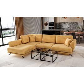 Eltap Larde Loco Corner Pull-Out Sofa 191x276x90cm, Yellow (CO-LAR-LT-45LO) | Sofas | prof.lv Viss Online