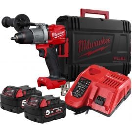 Milwaukee M18 FPD2-502X Cordless Hammer Drill 18V 2x5Ah (4933464264) | Drilling machines | prof.lv Viss Online