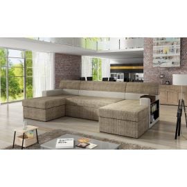 Eltap Markos Berlin/Soft Corner Pull-Out Sofa 57x314x86cm, Beige (M18) | Corner couches | prof.lv Viss Online