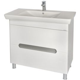 Aqua Rodos Boston 95 Bathroom Sink with Cabinet White (195705) | Sinks with Cabinet | prof.lv Viss Online