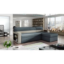 Eltap Rico Soro/Corner Pull-Out Sofa 55x250x85cm, Blue (R26) | Upholstered furniture | prof.lv Viss Online