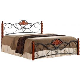 Halmar Valentina Divan Bed 160x200cm, Without Mattress, Brown/Black | Double beds | prof.lv Viss Online