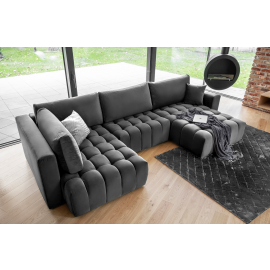 Угловой раскладной диван Eltap Bonito Nube 175x350x92 см, серый (CO-BON-RT-06NU) | Угловые диваны | prof.lv Viss Online