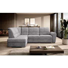 Eltap Siber Cloud Corner Pull-Out Sofa 186x270x93cm, Grey (CO-SIB-LT-03NU) | Corner couches | prof.lv Viss Online