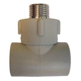 FPlast PPR Coupling with External Thread M Grey | Melting plastic pipes and fittings | prof.lv Viss Online