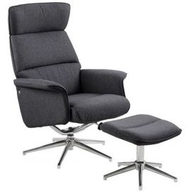 Home4You Alura Relaxing Chair Dark Grey | Upholstered furniture | prof.lv Viss Online