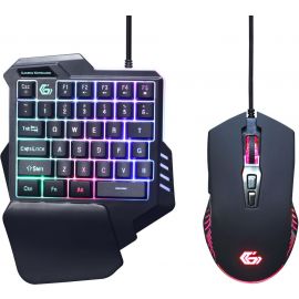 Gembird GGS-IVAR-TWIN Keyboard + Mouse US Black (GGS-IVAR-TWIN) | Peripheral devices | prof.lv Viss Online