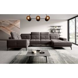 Eltap Neviro Savoy Corner Sofa 201x350x77cm, Grey (CO-NEV-LT-07SAV) | Sofas | prof.lv Viss Online