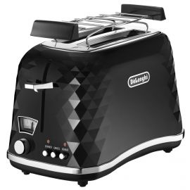 Delonghi Toaster CTJ 2103.BK Black/Silver (CTJ2103.BK) | Delonghi | prof.lv Viss Online