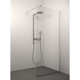 Glass Service Kaira 110cm 110KAI Shower Wall Transparent Chrome | Shower doors and walls | prof.lv Viss Online
