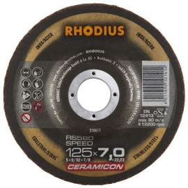 Metāla Griešanas Disks Rhodius Ceramicon RS580 125x7mm (250-210611) | Griezējdiski | prof.lv Viss Online